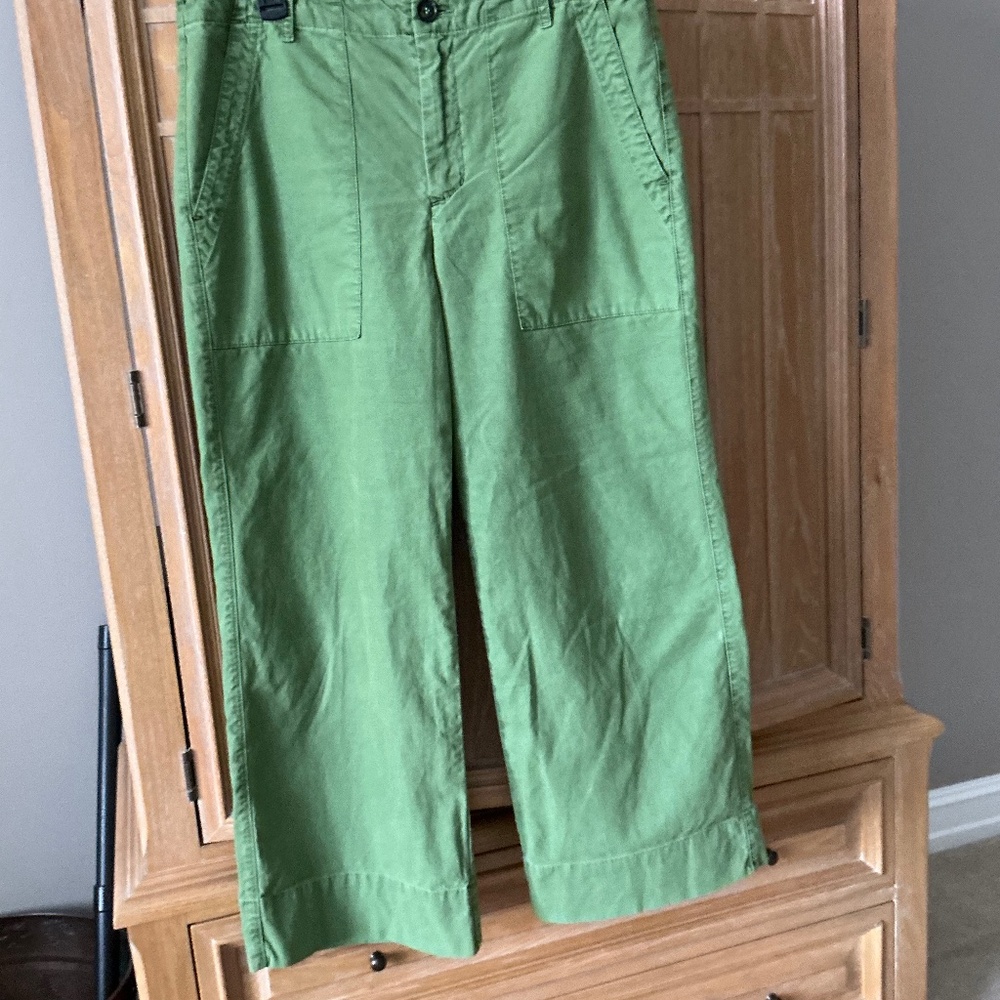 MYA COTTON CANVAS ANKLE PANTS